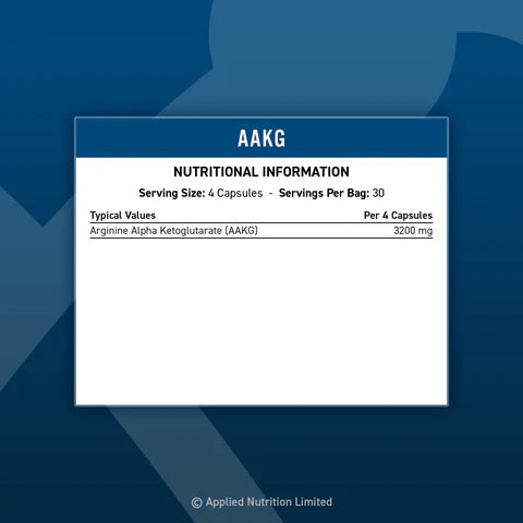 Nutrition Appliquée - AAKG - Alpha-cétoglutarate d'arginine - 120 gélules