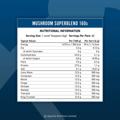 Applied Nutrition - Mushroom Superblend - 160g