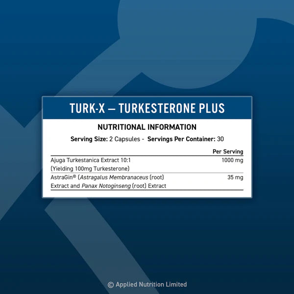 Applied Nutrition - Turk-X - Advance Turkesterone Plus - 60 caps