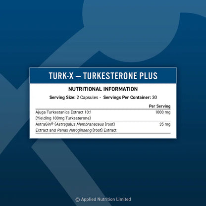 Applied Nutrition - Turk-X - Advance Turkesterone Plus - 60 caps